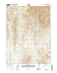 High Bald Peaks Nevada Current topographic map, 1:24000 scale, 7.5 X 7.5 Minute, Year 2014