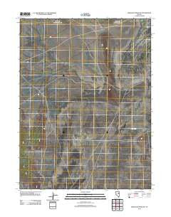 High Bald Peaks SE Nevada Historical topographic map, 1:24000 scale, 7.5 X 7.5 Minute, Year 2012