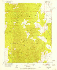 Highland Peak Nevada Historical topographic map, 1:24000 scale, 7.5 X 7.5 Minute, Year 1953