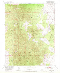 Highland Peak Nevada Historical topographic map, 1:24000 scale, 7.5 X 7.5 Minute, Year 1953