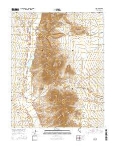 Hiko Nevada Current topographic map, 1:24000 scale, 7.5 X 7.5 Minute, Year 2015