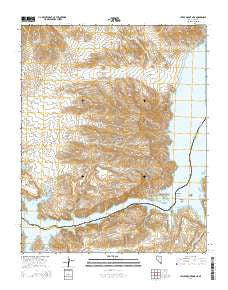 Hiller Mountains Nevada Current topographic map, 1:24000 scale, 7.5 X 7.5 Minute, Year 2014