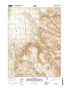 Hillside Spring Nevada Current topographic map, 1:24000 scale, 7.5 X 7.5 Minute, Year 2014