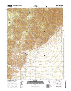 Hobble Canyon Nevada Current topographic map, 1:24000 scale, 7.5 X 7.5 Minute, Year 2014