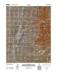 Hogum Nevada Historical topographic map, 1:24000 scale, 7.5 X 7.5 Minute, Year 2012