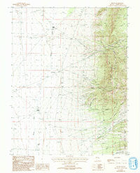 Hogum Nevada Historical topographic map, 1:24000 scale, 7.5 X 7.5 Minute, Year 1987