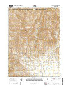 Holloway Mountain Nevada Current topographic map, 1:24000 scale, 7.5 X 7.5 Minute, Year 2015