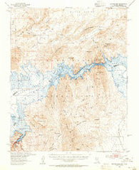 Hoover Dam Arizona Historical topographic map, 1:62500 scale, 15 X 15 Minute, Year 1953