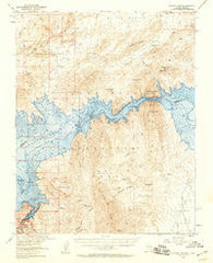 Hoover Dam Arizona Historical topographic map, 1:62500 scale, 15 X 15 Minute, Year 1953