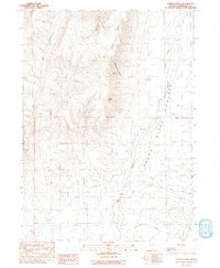 Hoppin Peaks Nevada Historical topographic map, 1:24000 scale, 7.5 X 7.5 Minute, Year 1991