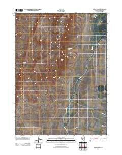 Hoppin Peaks Nevada Historical topographic map, 1:24000 scale, 7.5 X 7.5 Minute, Year 2011