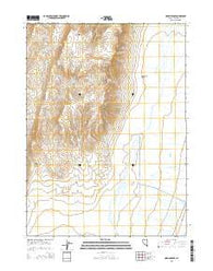 Hoppin Peaks Nevada Current topographic map, 1:24000 scale, 7.5 X 7.5 Minute, Year 2015