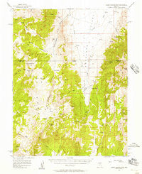 Horse Heaven Mtn Nevada Historical topographic map, 1:62500 scale, 15 X 15 Minute, Year 1956