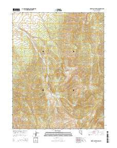 Horse Camp Springs Nevada Current topographic map, 1:24000 scale, 7.5 X 7.5 Minute, Year 2014