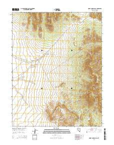Horse Corral Pass Nevada Current topographic map, 1:24000 scale, 7.5 X 7.5 Minute, Year 2015