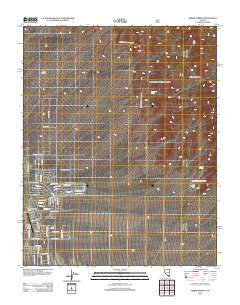 Horse Springs Nevada Historical topographic map, 1:24000 scale, 7.5 X 7.5 Minute, Year 2012