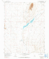 Hot Creek Butte Nevada Historical topographic map, 1:24000 scale, 7.5 X 7.5 Minute, Year 1969