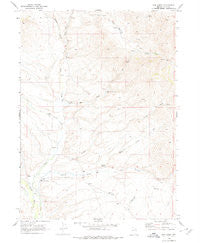 Hot Creek Nevada Historical topographic map, 1:24000 scale, 7.5 X 7.5 Minute, Year 1968