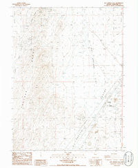 Hot Springs Flat Nevada Historical topographic map, 1:24000 scale, 7.5 X 7.5 Minute, Year 1986