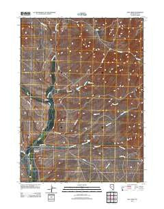 Hot Creek Nevada Historical topographic map, 1:24000 scale, 7.5 X 7.5 Minute, Year 2012