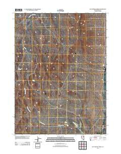 Hot Springs Creek Nevada Historical topographic map, 1:24000 scale, 7.5 X 7.5 Minute, Year 2012