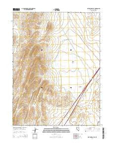 Hot Springs Flat Nevada Current topographic map, 1:24000 scale, 7.5 X 7.5 Minute, Year 2014