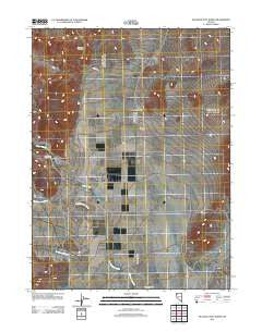 Hualapai Flat North Nevada Historical topographic map, 1:24000 scale, 7.5 X 7.5 Minute, Year 2011