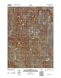 Hubbard Basin Nevada Historical topographic map, 1:24000 scale, 7.5 X 7.5 Minute, Year 2012