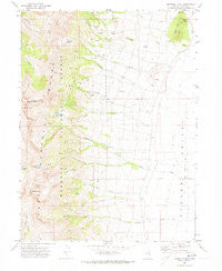 Humboldt Peak Nevada Historical topographic map, 1:24000 scale, 7.5 X 7.5 Minute, Year 1969
