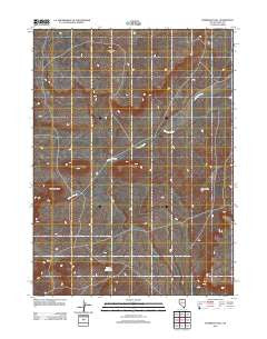 Humboldt Hill Nevada Historical topographic map, 1:24000 scale, 7.5 X 7.5 Minute, Year 2012