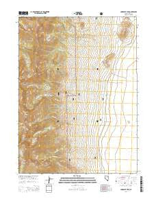 Humboldt Peak Nevada Current topographic map, 1:24000 scale, 7.5 X 7.5 Minute, Year 2014