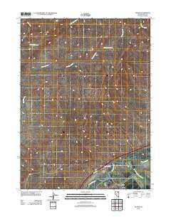 Hunter Nevada Historical topographic map, 1:24000 scale, 7.5 X 7.5 Minute, Year 2012