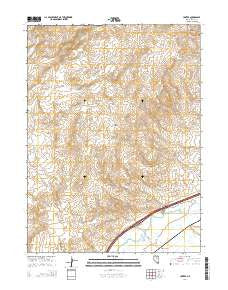 Hunter Nevada Current topographic map, 1:24000 scale, 7.5 X 7.5 Minute, Year 2014