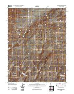 Huntoon Spring Nevada Historical topographic map, 1:24000 scale, 7.5 X 7.5 Minute, Year 2012