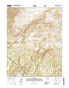Huntoon Spring Nevada Current topographic map, 1:24000 scale, 7.5 X 7.5 Minute, Year 2014