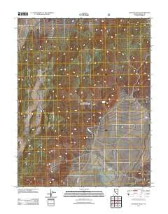 Huntoon Valley Nevada Historical topographic map, 1:24000 scale, 7.5 X 7.5 Minute, Year 2011