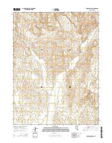 Huntsman Ranch Nevada Current topographic map, 1:24000 scale, 7.5 X 7.5 Minute, Year 2014