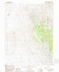Hussman Spring Nevada Historical topographic map, 1:24000 scale, 7.5 X 7.5 Minute, Year 1988
