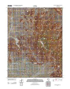 Hussman Spring Nevada Historical topographic map, 1:24000 scale, 7.5 X 7.5 Minute, Year 2011