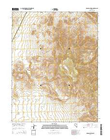 Hussman Spring Nevada Current topographic map, 1:24000 scale, 7.5 X 7.5 Minute, Year 2014