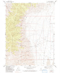 I X L Canyon Nevada Historical topographic map, 1:24000 scale, 7.5 X 7.5 Minute, Year 1972