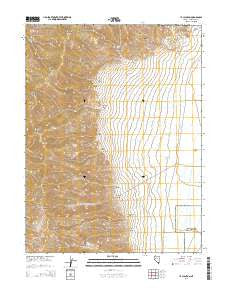 I X L Canyon Nevada Current topographic map, 1:24000 scale, 7.5 X 7.5 Minute, Year 2014