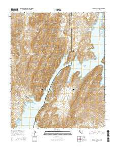 Iceberg Canyon Nevada Current topographic map, 1:24000 scale, 7.5 X 7.5 Minute, Year 2014