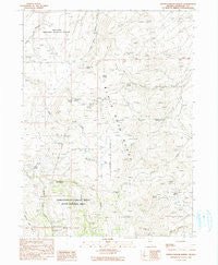 Idaho Canyon Spring Nevada Historical topographic map, 1:24000 scale, 7.5 X 7.5 Minute, Year 1990