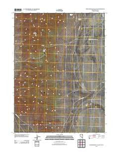 Independence Valley SE Nevada Historical topographic map, 1:24000 scale, 7.5 X 7.5 Minute, Year 2012