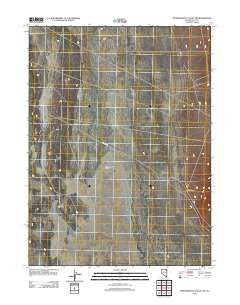 Independence Valley SW Nevada Historical topographic map, 1:24000 scale, 7.5 X 7.5 Minute, Year 2012