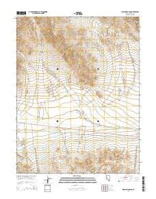 Indian Head Peak Nevada Current topographic map, 1:24000 scale, 7.5 X 7.5 Minute, Year 2014
