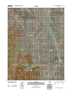 Indian Springs Knolls Nevada Historical topographic map, 1:24000 scale, 7.5 X 7.5 Minute, Year 2012