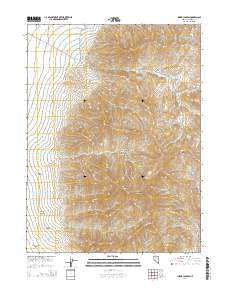 Inskip Canyon Nevada Current topographic map, 1:24000 scale, 7.5 X 7.5 Minute, Year 2014