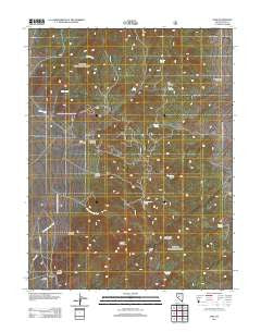 Ione Nevada Historical topographic map, 1:24000 scale, 7.5 X 7.5 Minute, Year 2011